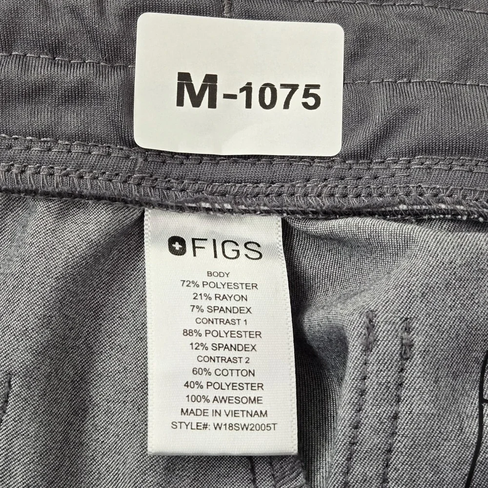 FIGS Women Scrub Pants M/T Gray Technical Collection Joggers